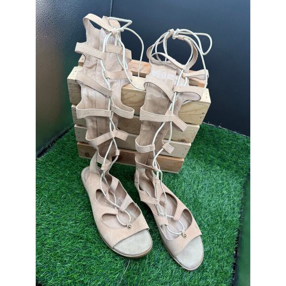 Aldo- Gladiator Sandals- Beige- Size 10W - Picture 1 of 10